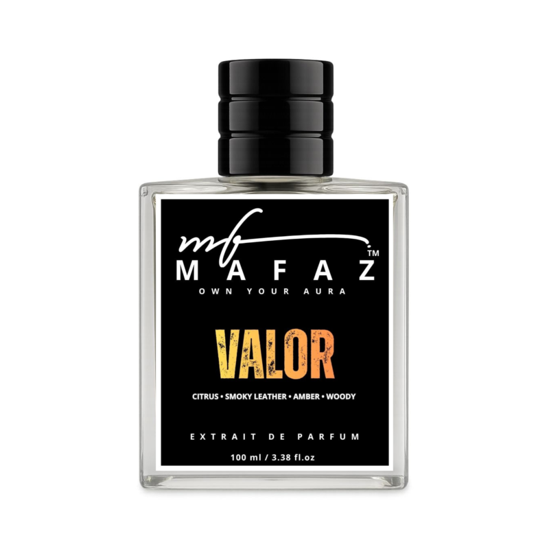 Mafaz Valor 50ML Smoky Leather Amber Extrait Perfume Bottle